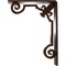 Ekena Millwork Fleur De Lis Wrought Iron Bracket, (Triple center brace), Antiqued Copper 2"W x 5 1/2"D x 8"H BKTM02X05X08TFLACO - alternate 5